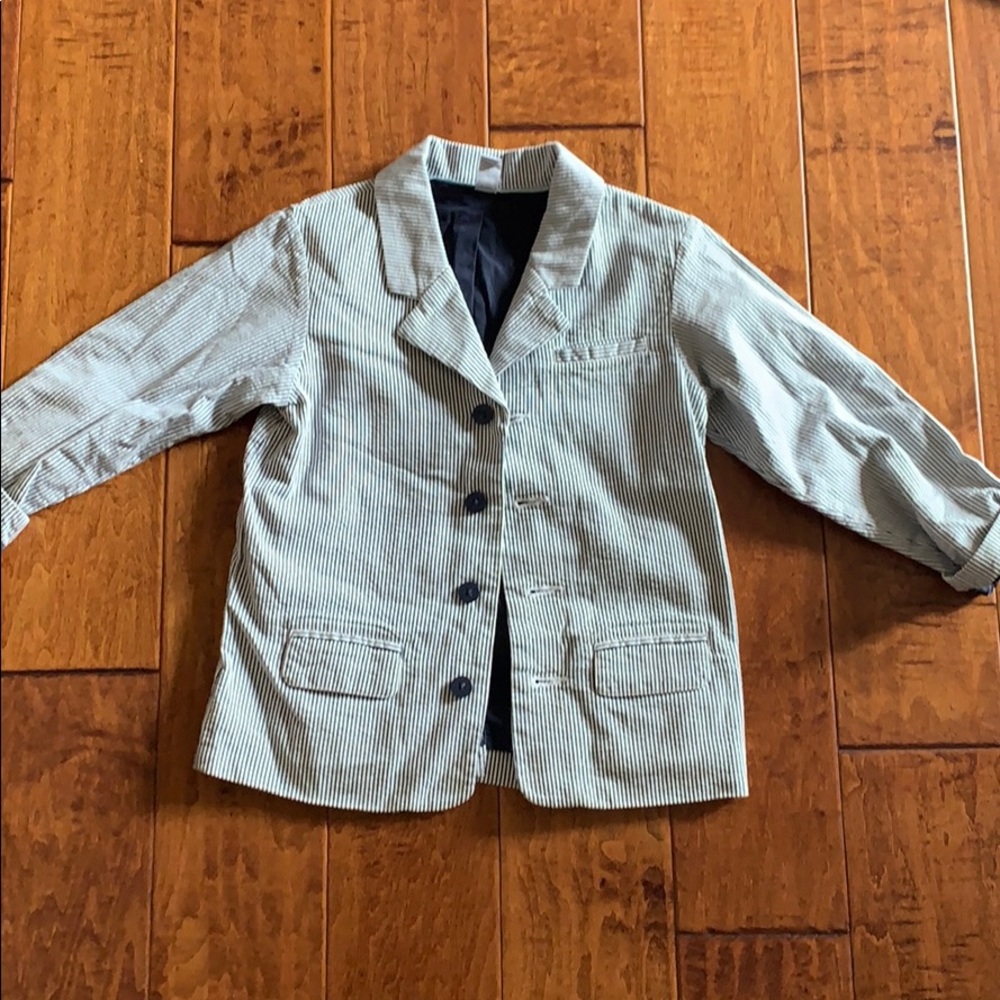 Boys Striped Blazer